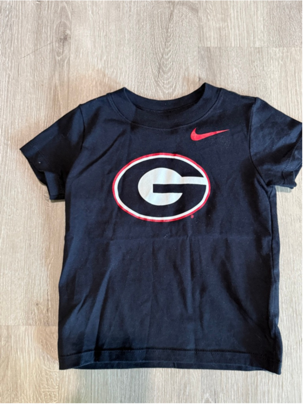 Boys Nike Georgia Bulldogs Short Sleeve Tee 2T Black Red